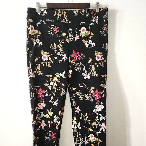 LAURA Plus Floral Print Pull-On Pants - Size 2X - Picture 1 of 7